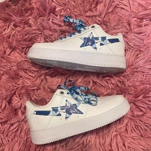 Bape blue star sneakers